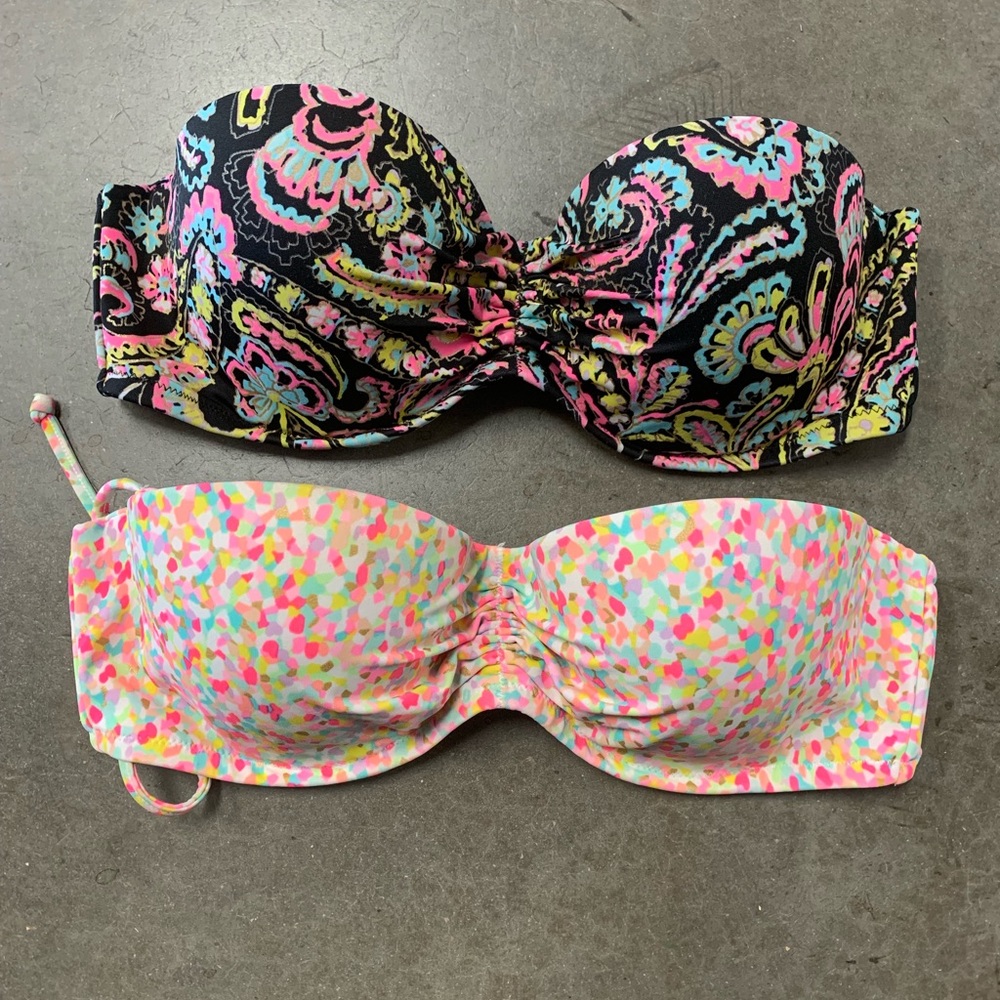 2 Victoria’s Secret swim bras size 34 C